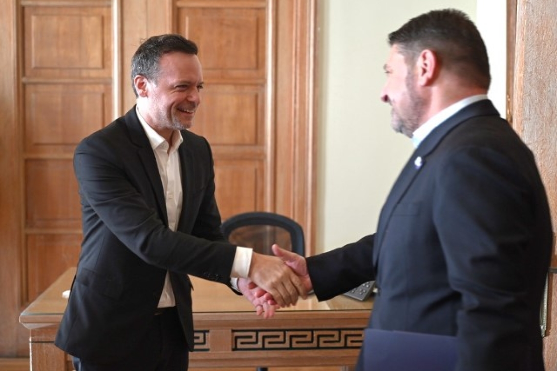Συνάντηση Δημάρχου Αθηναίων Χάρη Δούκα με τον Περιφερειάρχη Αττικής Νίκο Χαρδαλιά